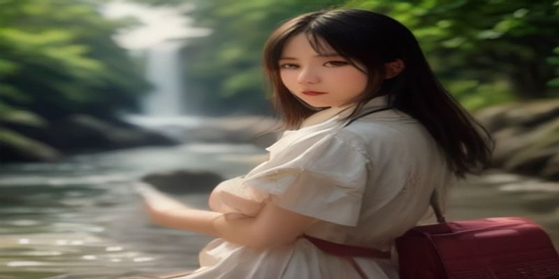 国产动漫场景中甜美可爱的小蜜桃角色形象，粉色系画风，卡通少女造型，充满青春活力